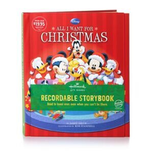 All I Want for Christmas Disney Recordable Storybook Special Hallmark Book